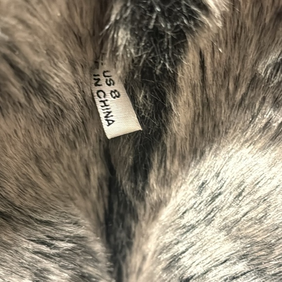 JUICY COUTURE Faux Fur Lined Knee High Platform Wedge boots Full Zip Green SZ 8 - Picture 13 of 13